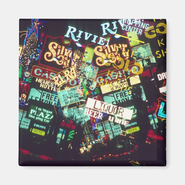 Doppelte Ausstellung, Casino Signs, Las Vegas, Magnet (Vorne)