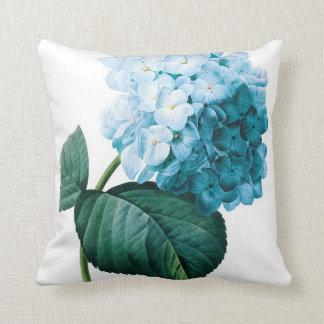 Doppelte Blumenillustration Redoute des Hydrangea Kissen