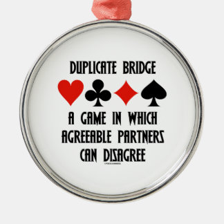 Doppelte Brücke ein Spiel das annehmbare Partner Ornament Aus Metall
