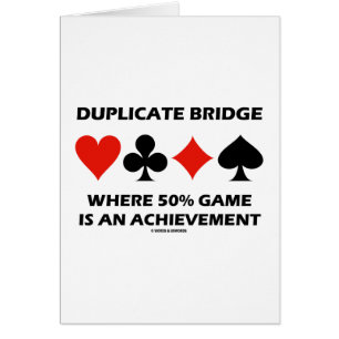 Doppelte Brücke, wo 50% Spiel eine Leistung ist
