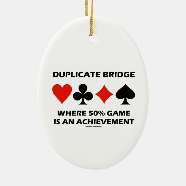 Doppelte Brücke, wo 50% Spiel eine Leistung ist Keramik Ornament (Hinten)