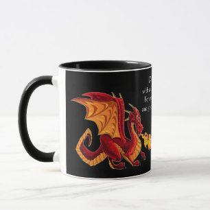 Doppelte Drache-Kaffee-Tasse Tasse