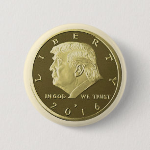 Doppelte Eagle Goldmünze Donald Trump Button