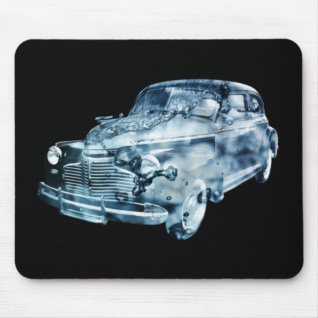 Doppelte Exposition des Autos Mousepad (Vorne)