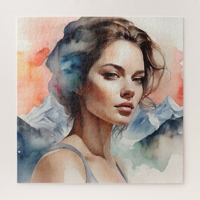 Doppelte Exposition von Frauen Puzzle (Vertikal)