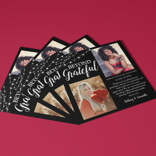 Doppelte Feier 2 Foto Abschlussfeier Dankeskarte