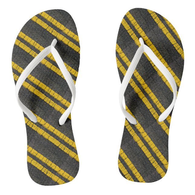 Doppelte gelbe Linie Flip Flops (Fußbett)