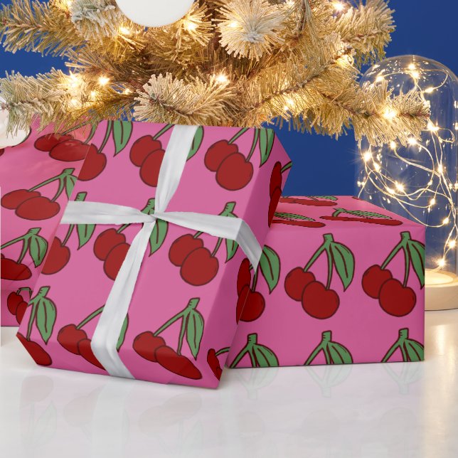 Doppelte Kirsche  Geschenkpapier (Feiertage)