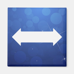 Doppelte Mit Seiten versehen-Pfeile minimal Magnet