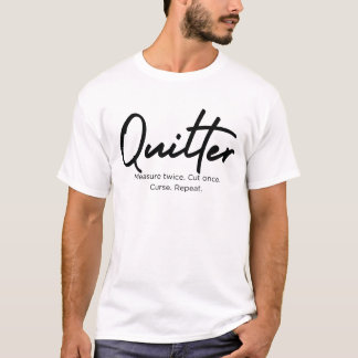 Doppelte Quiltermessung. Einmal ausschneiden. T-T  T-Shirt