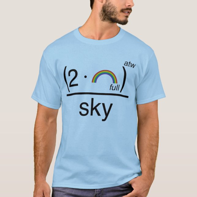Doppelte Regenbogen-Formel T-Shirt (Vorderseite)