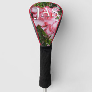 Doppelte rote und weiße Azaleen Frühlingsblumen Golf Headcover