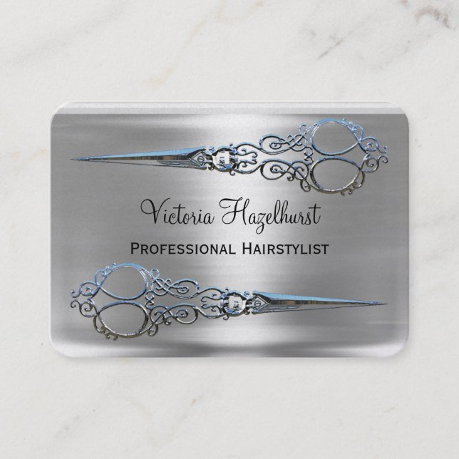 Doppelte Scheren Anmut-Monroes beruflich Visitenkarte (Vorderseite)