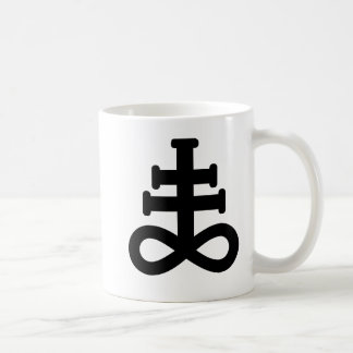 Doppelte schwarze Brimstone-Symbol-Tasse Tasse