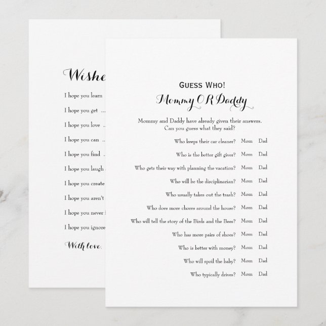 Doppelte Seite - Vermutung der Einladung (Vorne/Hinten)