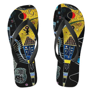 Doppelte Spannung Moderne Kunst von Wassily Kandin Flip Flops