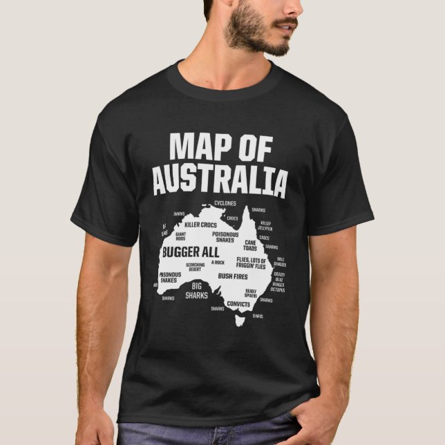 Doppelte Staatsbürgerschaft Australien Karte Ameri T-Shirt (Vorderseite)
