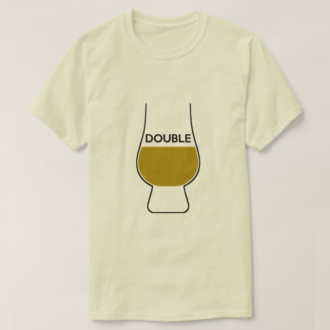 Doppelte Umhüllung des Whiskys T-Shirt (Design vorne)
