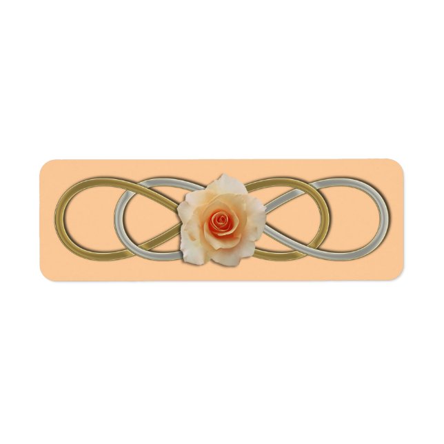 Doppelte Unendlichkeit Silver Gold Rose (Vorne)