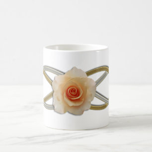 Doppelte Unendlichkeit Silver Gold Rose Kaffeetasse