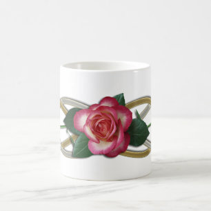 Doppelte Unendlichkeit Silver Gold Rose Tasse
