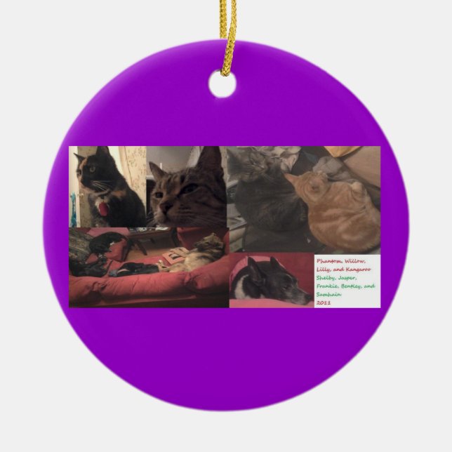 Doppelte Verzierung in einem #2 Keramik Ornament (Vorne)