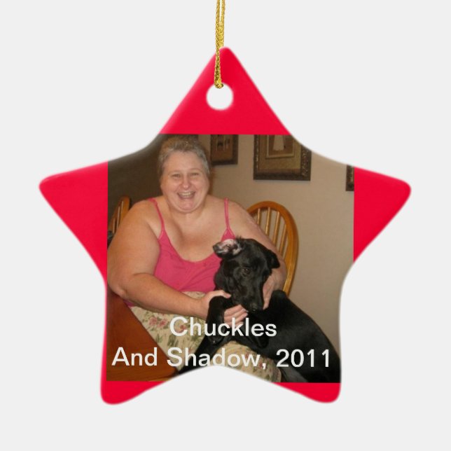 Doppelte Verzierung in einer Keramik Ornament (Vorne)