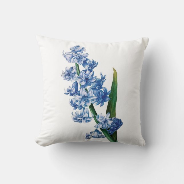 Doppelte Vintage Blume Redoute der Hyazinthe Kissen (Vorderseite)