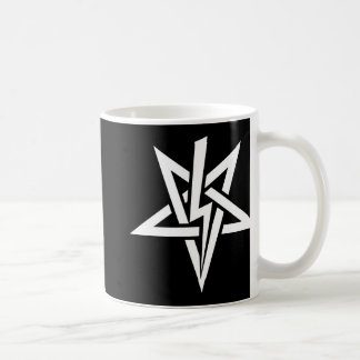 Doppelte weiße Tasse Anton Szandor LaVey Sigil