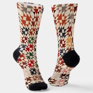Doppelte X Quilt Socken