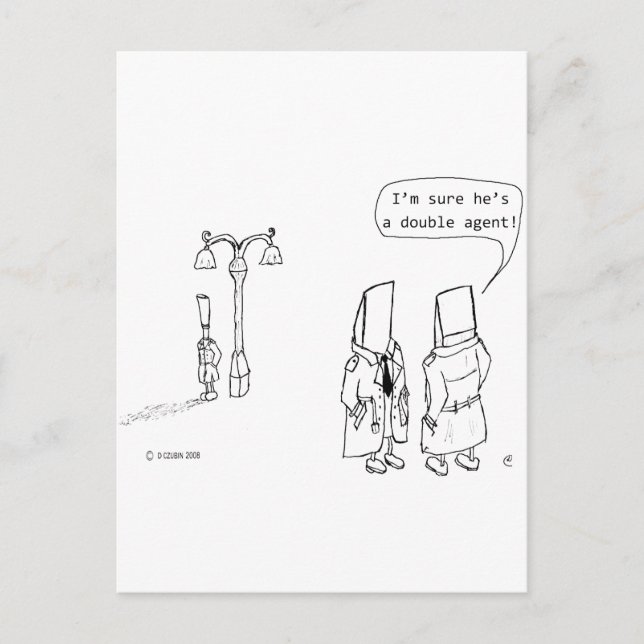 Doppelter Agent Postkarte (Vorderseite)
