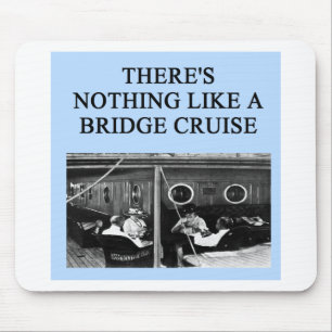 doppelter Bridge-Spieler Entwurf Mousepad