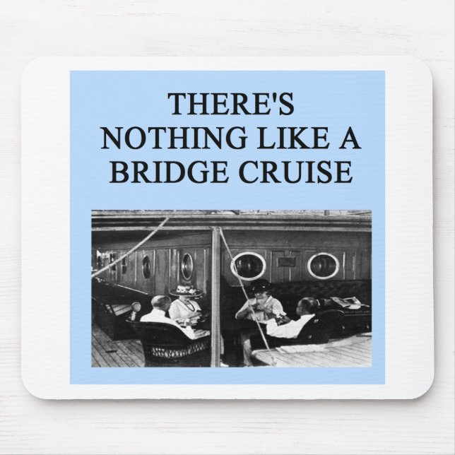 doppelter Bridge-Spieler Entwurf Mousepad (Vorne)