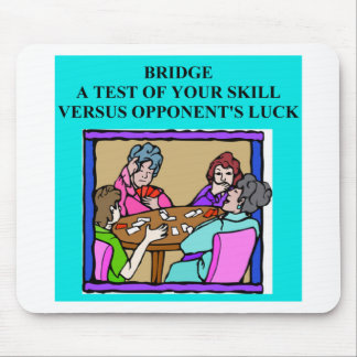 doppelter Bridge-Spieler Entwurf Mousepad