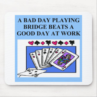 doppelter Bridge-Spieler Entwurf Mousepad