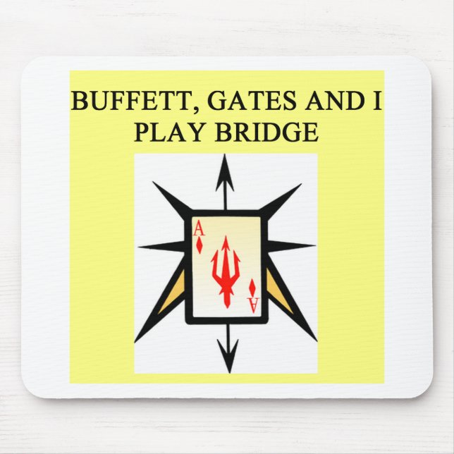 doppelter Brückenspielspieler Mousepad (Vorne)