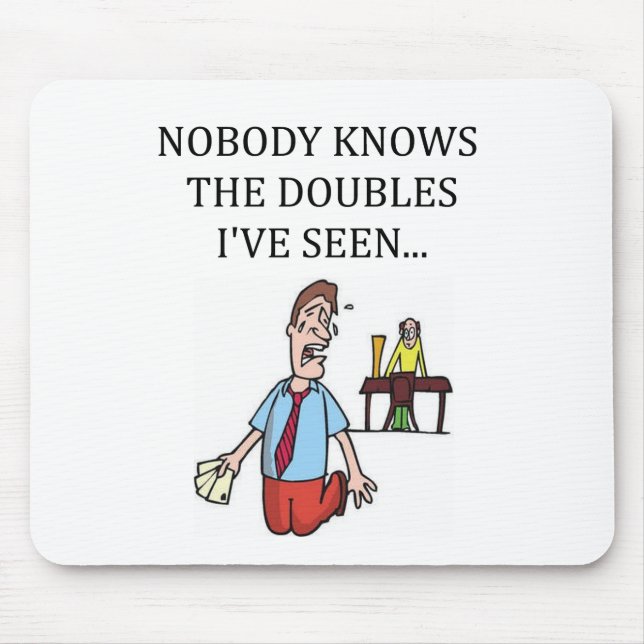 doppelter Brückenspielspieler Mousepad (Vorne)