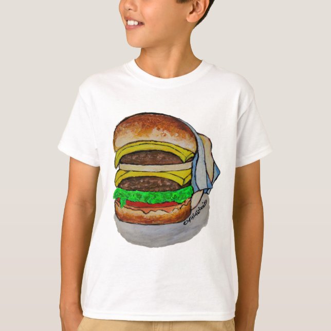 Doppelter Cheeseburger T-Shirt (Vorderseite)
