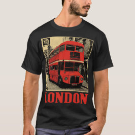 Doppelter Decker-Bus in London | Retro England T-Shirt