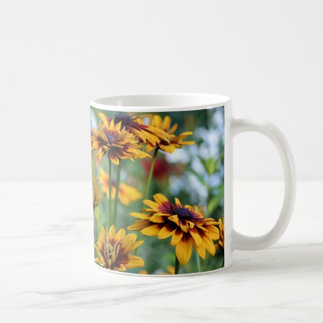 Doppelter Gloriosa Goldmahagonibaum Kaffeetasse (Rechts)