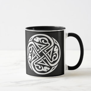 Doppelter keltischer Ratten-Kreis Tasse