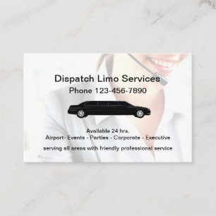 Doppelter Klassenlimit-Service für Limousinen Visitenkarte