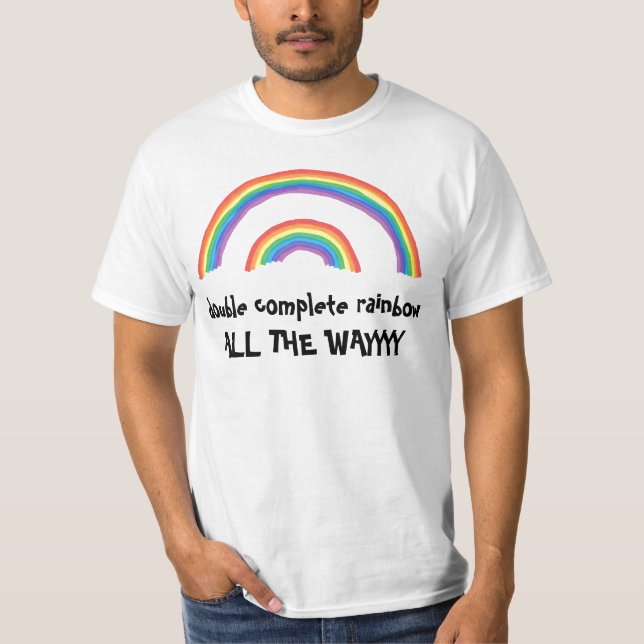 Doppelter kompletter Regenbogen… Vollständig T-Shirt (Vorderseite)
