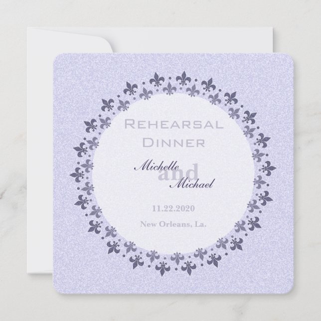 Doppelter Kreis der Lilie Einladung (Vorderseite)