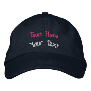 Doppelter personalisierter Text Exklusiv einstellb Bestickte Baseballkappe