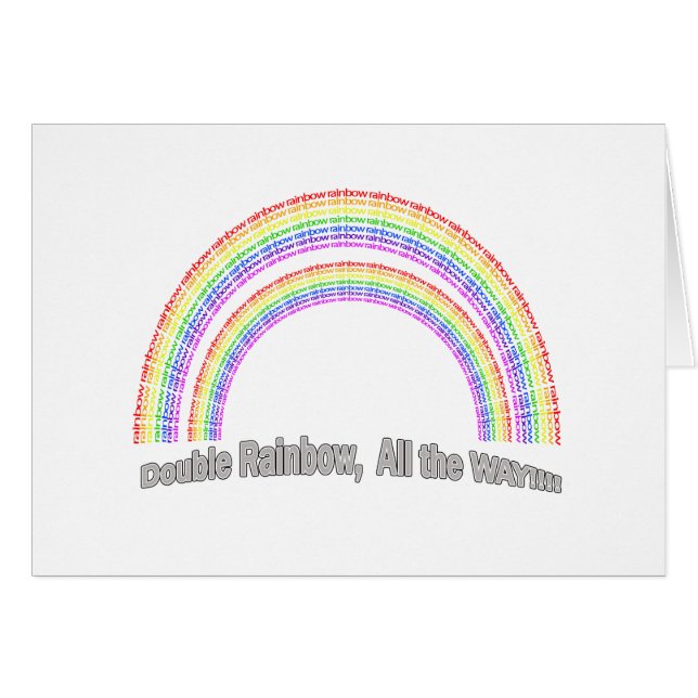 DOPPELTER REGENBOGEN (Vorderseite (Horizontal))