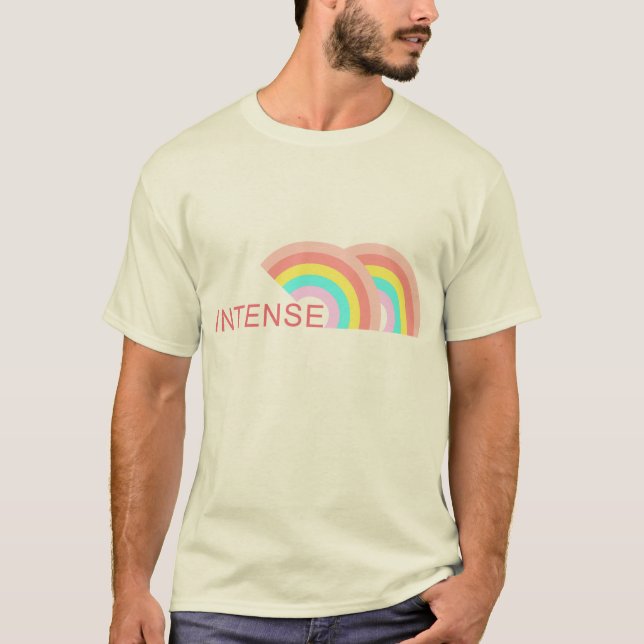 Doppelter Regenbogen-intensiver UnisexT - Shirt (Vorderseite)