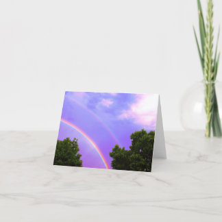 Doppelter Regenbogen Karte