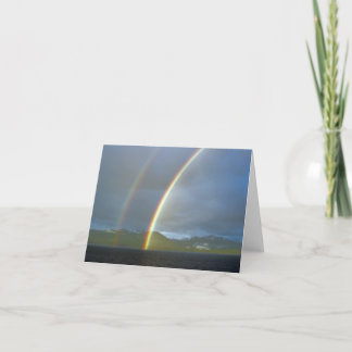 Doppelter Regenbogen Karte