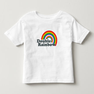 Doppelter Regenbogen Kleinkind T-shirt
